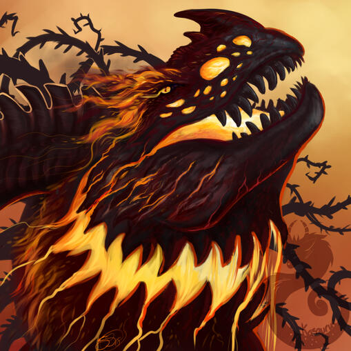 Fire Dragon Icon Commission