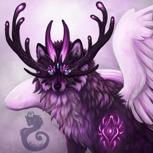 Dreamy Wolf Icon Commission